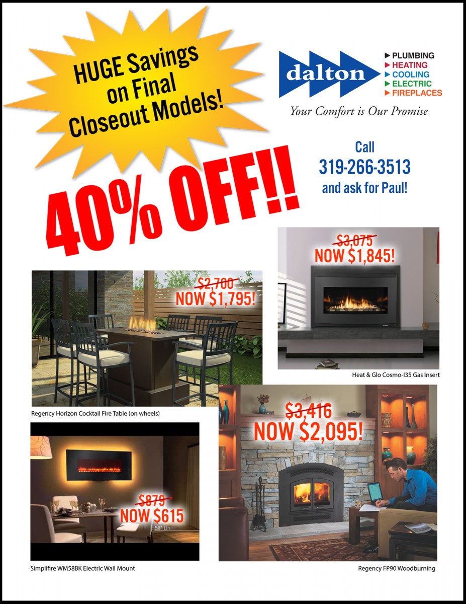Fireplace Showroom in Waterloo | Dalton Plumbing Heating